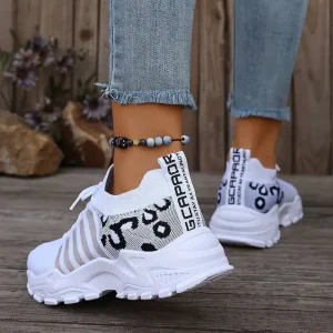 Zapatos deportivos casuales para mujer, zapatos para correr transpirables con cordones